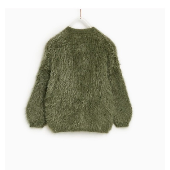 Zara Fluffy feather/fur cardigan - Picture 2 of 4